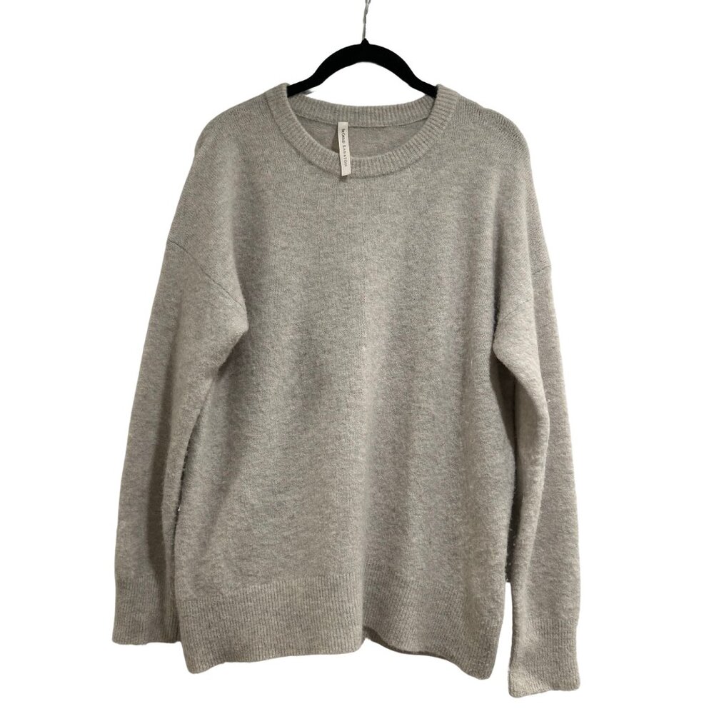 Babaton Gray Crew Neck Sweater